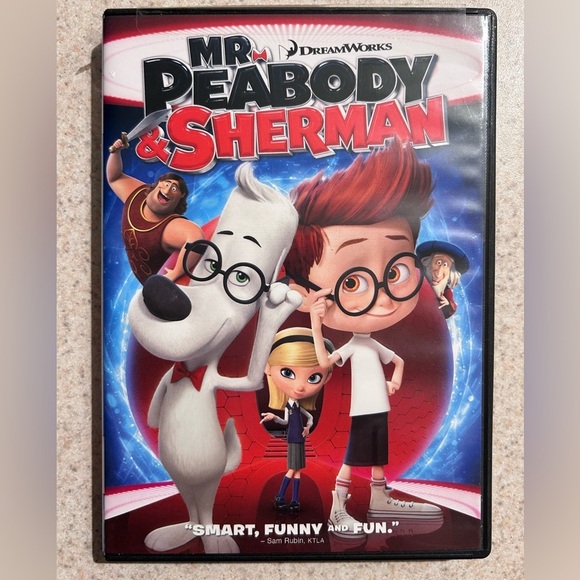 Dreamworks Other - DreamWorks Mr. Peabody & Sherman Blu-ray - Red, White, and Black